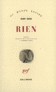Couverture Rien (Henry Green)