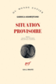 Couverture Situation provisoire (Gabriela Adamesteanu)