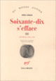 Couverture Soixante-dix s'efface (Ernst Jünger)
