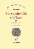 Couverture Soixante-dix s'efface ()