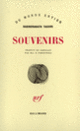 Couverture Souvenirs (Rabindranath Tagore)