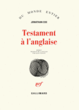 Couverture Testament à l'anglaise ()