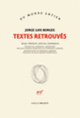 Couverture Textes retrouvés (Jorge Luis Borges)