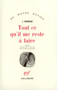 Couverture Tout ce qu'il me reste à faire ()