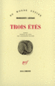 Couverture Trois étés (Marguerite Liberaki)