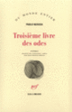 Couverture Troisième livre des odes (Pablo Neruda)