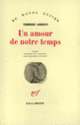 Couverture Un amour de notre temps (Tommaso Landolfi)