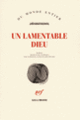 Couverture Un lamentable Dieu (Jirí Kratochvil)