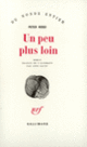 Couverture Un peu plus loin (Peter Rosei)