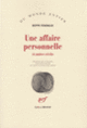 Couverture Une affaire personnelle et autres récits (Beppe Fenoglio)