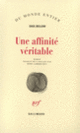 Couverture Une affinité véritable (Saul Bellow)