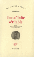 Couverture Une affinité véritable ()