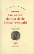 Couverture Une année dans la vie de Gesine Cresspahl ()
