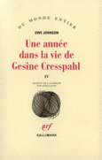 Couverture Une année dans la vie de Gesine Cresspahl ()
