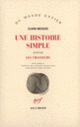 Couverture Une histoire simple/Les chasseurs (Claire Messud)