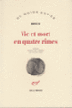 Couverture Vie et mort en quatre rimes (Amos Oz)