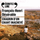 Couverture Chagrin d'un chant inachevé (François-Henri Désérable)