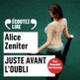 Couverture Juste avant l'oubli (Alice Zeniter)