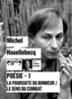 Couverture Poésie - 1 (Michel Houellebecq)