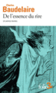 Couverture De l'essence du rire et autres textes (Charles Baudelaire)