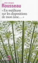 Couverture En méditant sur les dispositions de mon âme/Mon portrait (Jean-Jacques Rousseau)