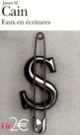 Couverture Faux en écritures (James M. Cain)