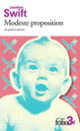 Couverture Modeste proposition et autres textes (Jonathan Swift)