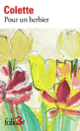 Couverture Pour un herbier ( Colette)