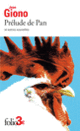 Couverture Prélude de Pan et autres nouvelles (Jean Giono)