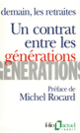 Couverture Un Contrat entre les générations (Collectif(s) Collectif(s))
