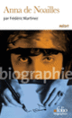 Couverture Anna de Noailles (Frédéric Martinez)