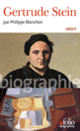 Couverture Gertrude Stein (Philippe Blanchon)