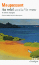 Couverture Au soleil/La Vie errante et autres voyages (Guy de Maupassant)