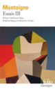 Couverture Essais ( Montaigne)