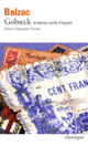 Couverture Gobseck et autres récits d'argent (Honoré de Balzac)
