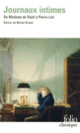 Couverture Journaux intimes ( Anthologies,Collectif(s) Collectif(s))