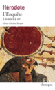 Couverture L'Enquête (Livres I à IV) ( Hérodote)