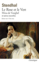 Couverture Le Rose et le Vert – Mina de Vanghel et autres nouvelles ( Stendhal)