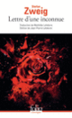 Couverture Lettre d'une inconnue (Stefan Zweig)