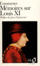 Couverture Mémoires sur Louis XI (Philippe de Commynes)