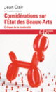 Couverture Considérations sur l'État des Beaux-Arts (Jean Clair)