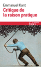 Couverture Critique de la raison pratique ( Kant)