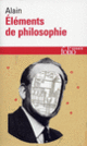 Couverture Éléments de philosophie ( Alain)