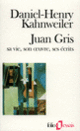 Couverture Juan Gris (Daniel-Henry Kahnweiler)