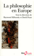 Couverture La Philosophie en Europe ()