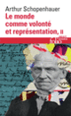 Couverture Le monde comme volonté et représentation (Arthur Schopenhauer)