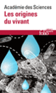 Couverture Les origines du vivant (Collectif(s) Collectif(s))