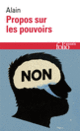 Couverture Propos sur les pouvoirs ( Alain)