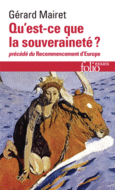 Couverture Qu'est-ce que la souveraineté?/Recommencement d'Europe ()