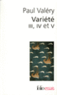 Couverture Variété III, IV et V (Paul Valéry)